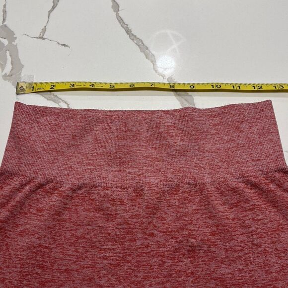 PINK Victoria’s Secret High-Waisted Seamless Yoga Leggings Rust Orange Medium - Picture 11 of 12